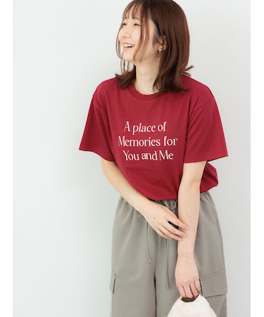 【接触冷感】ロゴプリントTシャツ