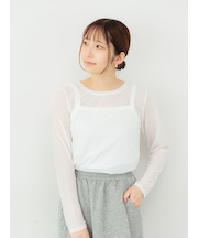 長袖シアートップス《2025autumn catalog item》