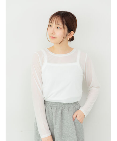 長袖シアートップス《2025autumn catalog item》