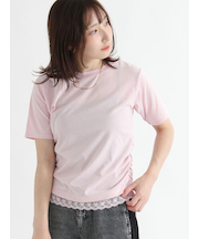 レースヘムシャーリングTシャツ