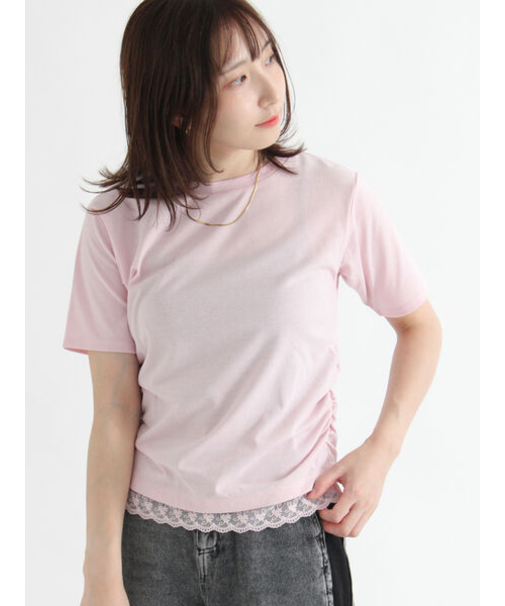 レースヘムシャーリングTシャツ