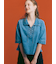 デニムレースアップシャツ《2025autumn catalog item》