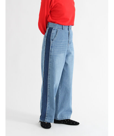 サイドラインデニムパンツ《2025autumn catalog item》