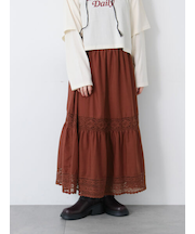 レーステープギャザースカート《2025autumn catalog item》