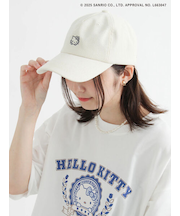 【HELLO KITTY】刺繍入りコーデュロイキャップ