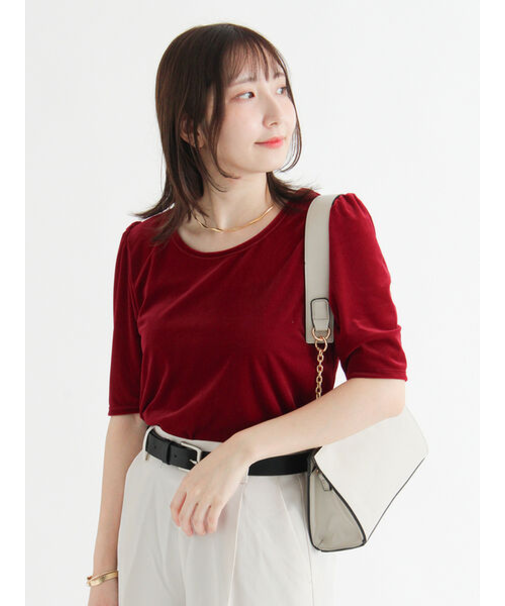 シアーベロアパフトップス