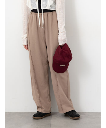 アウトシームスウェットカーブパンツ《2025autumn catalog item》