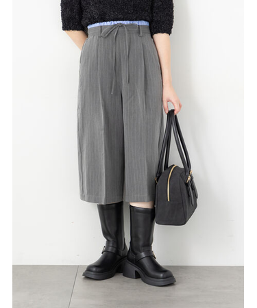 ダブルウエストクロップド丈パンツ《2025autumn catalog item》