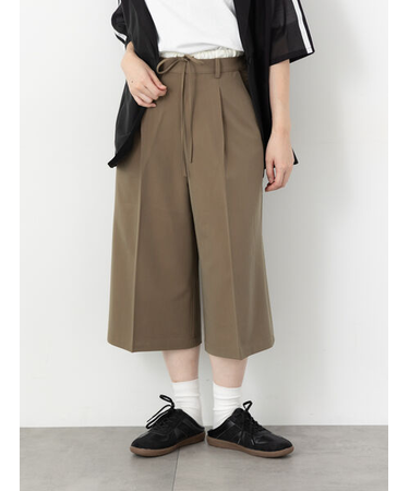 ダブルウエストクロップド丈パンツ《2025autumn catalog item》