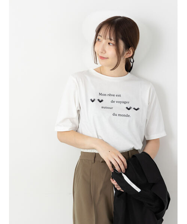 チュールハートロゴTシャツ