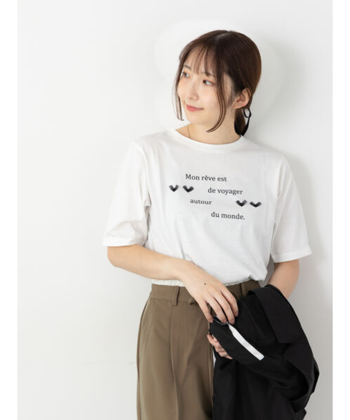 チュールハートロゴTシャツ