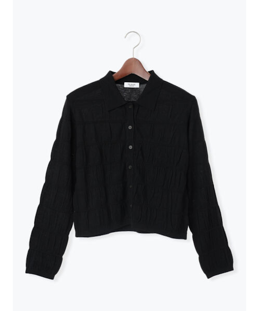 シャーリング衿付きカーディガン《2025autumn catalog item》