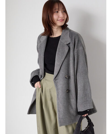 シャギーミドルコート