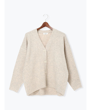 起毛ジャカードVネックニットカーディガン