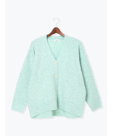 起毛ジャカードVネックニットカーディガン