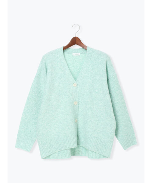 起毛ジャカードVネックニットカーディガン