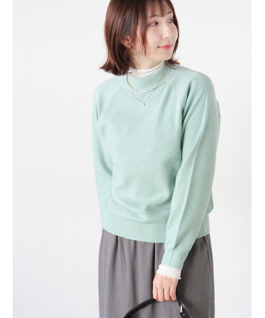 もちもちミラノリブハイネックニット