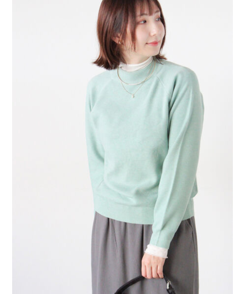 もちもちミラノリブハイネックニット