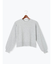 もちもちミラノリブクロップドクルーネックニット