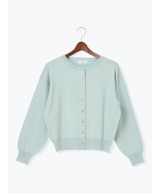 金釦クルーネックカーディガン