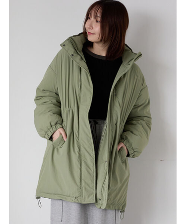 【撥水】中綿ミリタリーコート