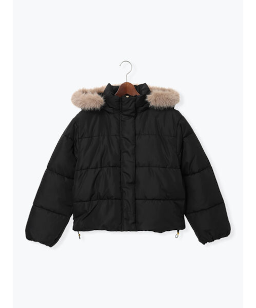 【撥水】フード取外し中綿ショートブルゾン