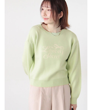 リボンモチーフロゴニットプルオーバー