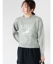 フルーツモチーフロゴニットプルオーバー