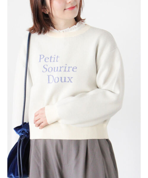 フロントロゴニットプルオーバー