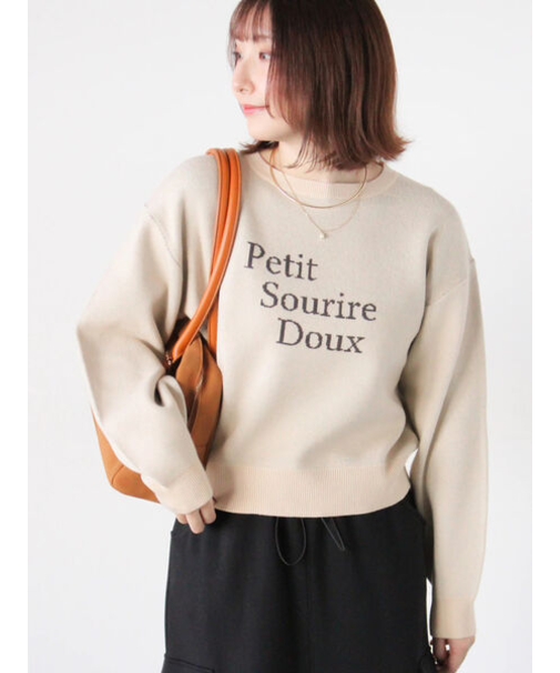 フロントロゴニットプルオーバー