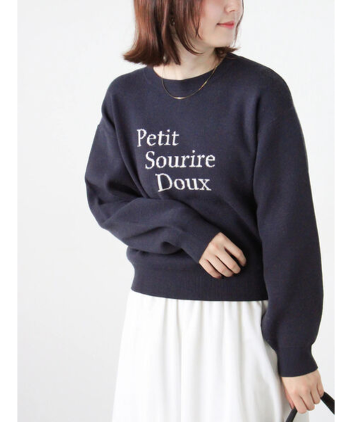 フロントロゴニットプルオーバー