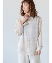 シアーチェックシャツ《2025spring catalog item》