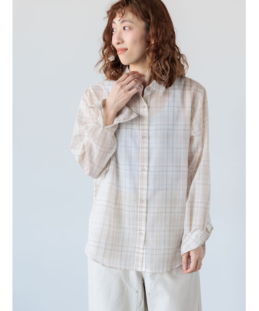 シアーチェックシャツ《2025spring catalog item》