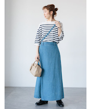 ラップ風デニムスカート《2025spring catalog item》