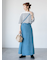 ラップ風デニムスカート《2025spring catalog item》