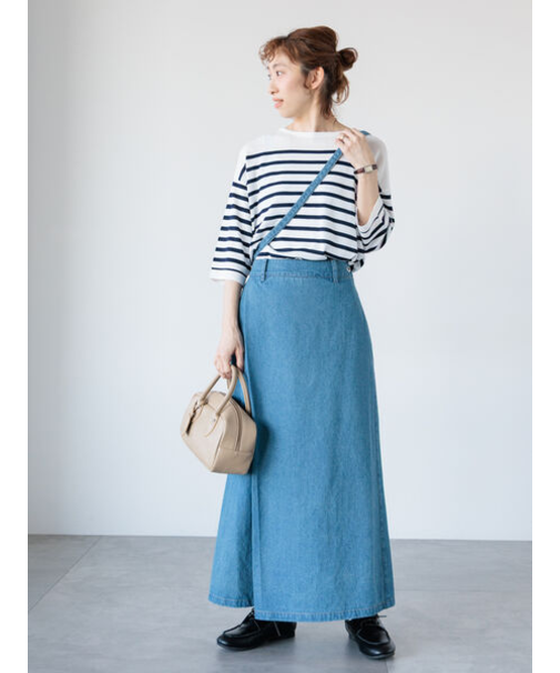 ラップ風デニムスカート《2025spring catalog item》