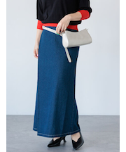 ラップ風デニムスカート《2025spring catalog item》