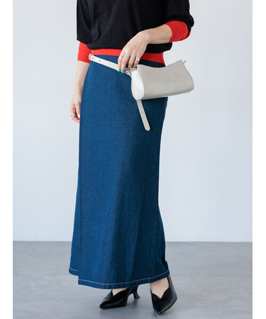 ラップ風デニムスカート《2025spring catalog item》