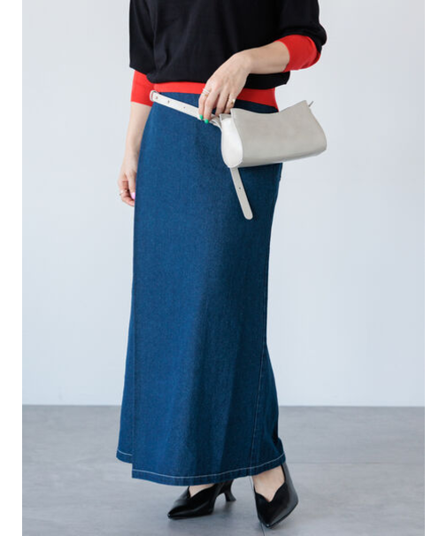 ラップ風デニムスカート《2025spring catalog item》