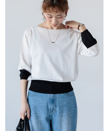 配色ニットプルオーバー《2025spring catalog item》