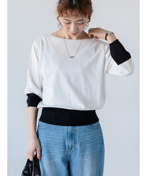 配色ニットプルオーバー《2025spring catalog item》