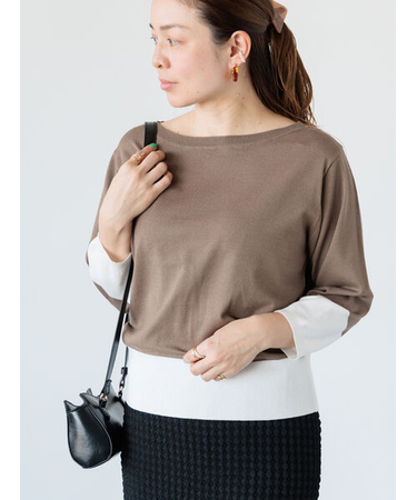 配色ニットプルオーバー《2025spring catalog item》