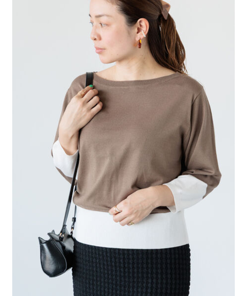 配色ニットプルオーバー《2025spring catalog item》