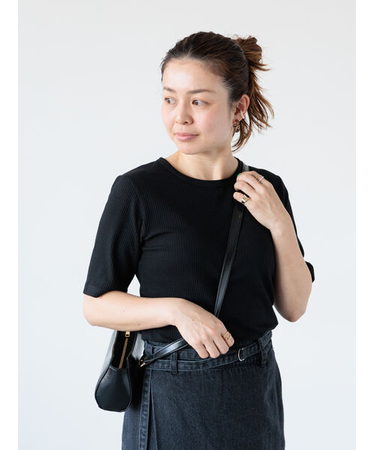 【抗菌防臭】クルーネックリブTシャツ