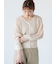 透かし編Vネックカーディガン