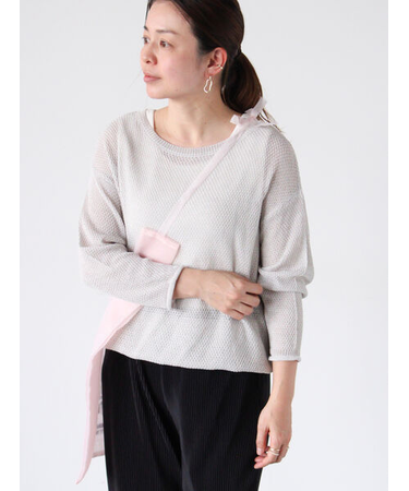 裾ドロストボートネックニット《2025spring catalog item》