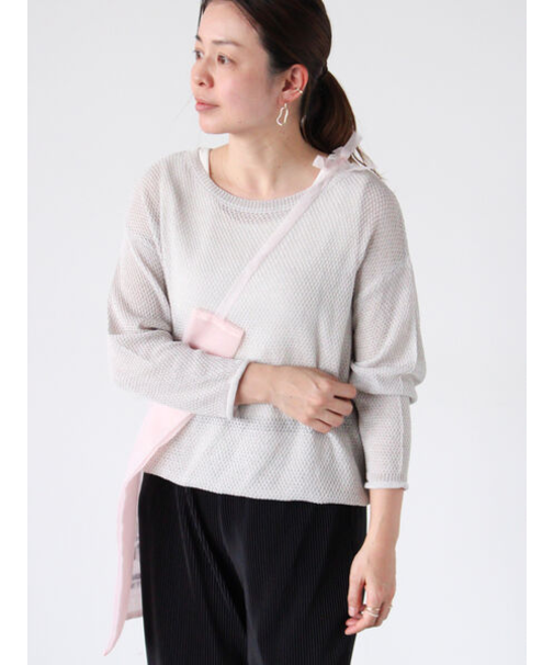 裾ドロストボートネックニット《2025spring catalog item》
