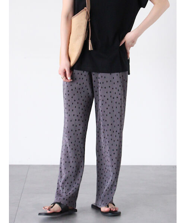 【セルフカット】柄アソートプリーツパンツ