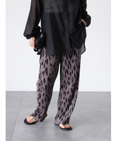 【セルフカット】柄アソートプリーツパンツ