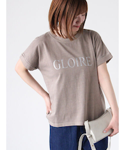 ピグメント加工グリッタープリントTシャツ